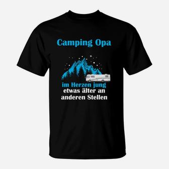 Camping Opa Lustiges T-Shirt, Für Junggeblieben Omas - Seseable