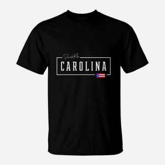 Carolina City State Puerto Rico Boricua Rican Country Flag T-Shirt - Seseable