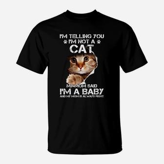 Cat Mom Baby T-Shirt - Seseable