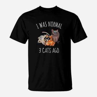 Cat Top Women Funny Cat Mom Dad Crazy Cat Lady T-Shirt - Seseable