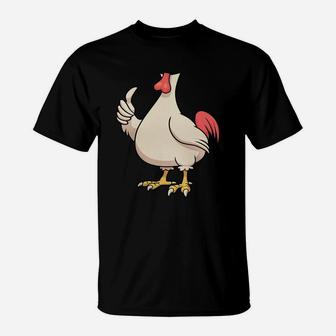 Chicken Costume T-shirt For Halloween Rooster Animal Cosplay T-Shirt - Seseable