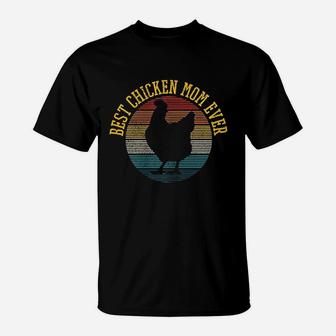 Chicken Mom Vintage Retro Good Gifts For Mom T-Shirt - Seseable