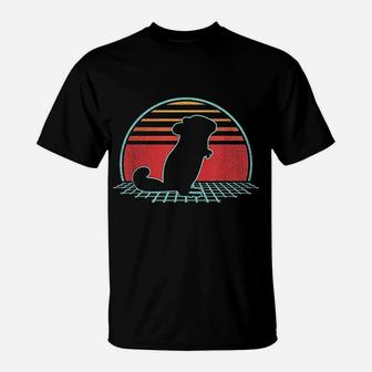 Chinchilla Retro Vintage 80s Style Animal Lover Gift T-Shirt - Seseable