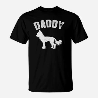 Chinese Crested Daddy Matching Family Vintag T-Shirt - Seseable
