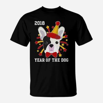 Chinese New Year Year Of The Dog French Bulldog T-Shirt - Seseable