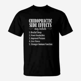 Chiropractor Chiropractic Funny Effects Spine Novelty Gift T-Shirt - Seseable