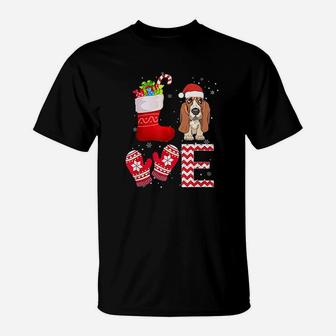 Christmas Basset Hound Lover Gifts Basset Hound T-Shirt - Seseable