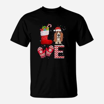 Christmas Basset Hound Lover Gifts Basset Hound T-Shirt - Seseable