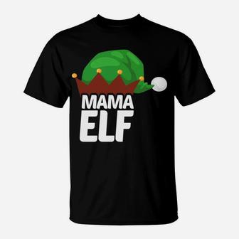Christmas Mother Elf Pops Mom Mama T-Shirt | Seseable CA