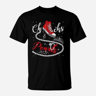 Chucks And Pearls 2021 Hbcu Black Girl Magic T-Shirt - Seseable