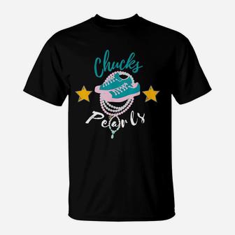Chucks And Pearls Vintage T-Shirt - Seseable
