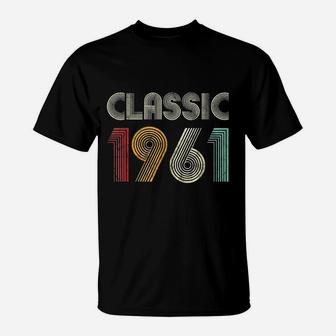 Classic 1961 Vintage 60th Birthday Gift T-Shirt - Seseable
