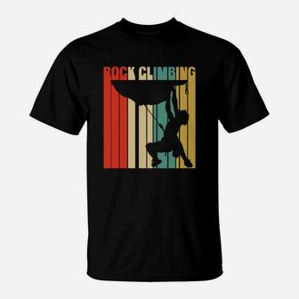 Classic Vintage Retro Rock Climbing Funny Tshirt. Best Gift T-Shirt - Seseable