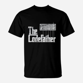 Codefather Programmer, dad birthday gifts T-Shirt - Seseable