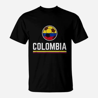 Colombia Soccer Jersey Colombian Football Team T-Shirt - Seseable
