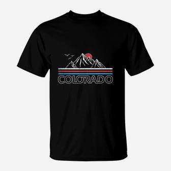 Colorado Mountains Colorado Retro Vintage Classic 80s T-Shirt - Seseable