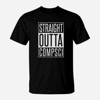 Computer Science Straight Outta Comp Sci Parody T-Shirt - Seseable