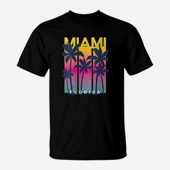 Cool Miami Florida Graphic Design I Love Miami T-Shirt - Seseable