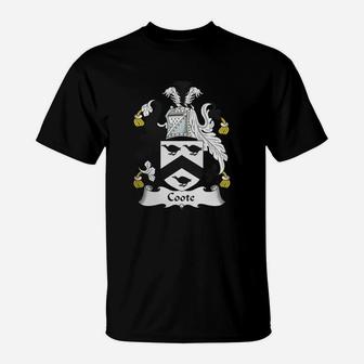 Coote Family Crest / Coat Of Arms British Family Crests T-Shirt - Seseable