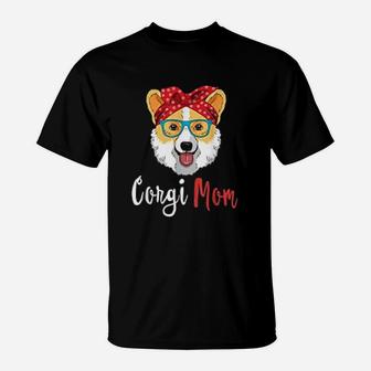 Corgi Mama Puppy Mom Dog Mama Lover Gift T-Shirt - Seseable