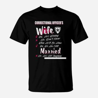 Correctional Officer Wife T-shirt T-Shirt - Seseable