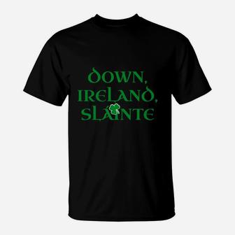 County Down Ireland Gift For Down Irish Residents T-Shirt - Seseable