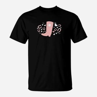 Cowgirl Boots And Horseshoe Cute For Horse Lovers T-Shirt - Seseable
