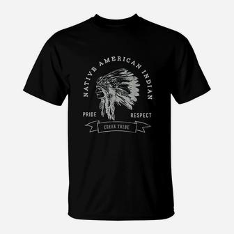 Creek Tribe Native American Indian Pride Respect T-Shirt - Seseable
