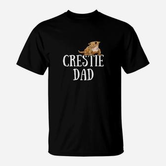 Crested Gecko Crestie Dad Gecko Dad Reptile Lover T-Shirt - Seseable