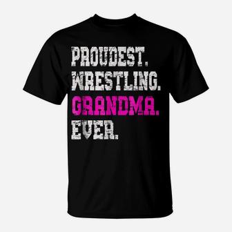 Custom Wrestling Grandma Tshirt, Best Grandma Ever Gift T-Shirt - Seseable