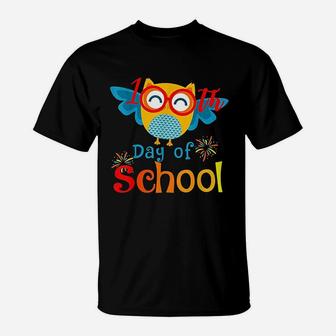 Cute 100th Day Of School Owl Lover 100 Days Teacher T-Shirt - Seseable