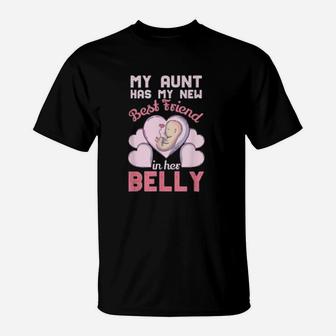 Cute Big Cousin Niece My Expecting Aunt Has My Best Friend T-Shirt - Seseable