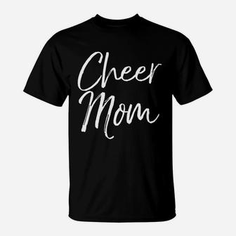 Cute Cheerleader Mother Gift Cheer Mom T-Shirt - Seseable