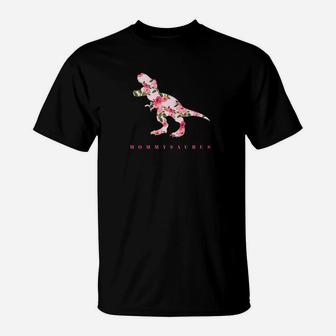 Cute Mommysaurus With Floral Dinosaur T-Shirt | Seseable UK