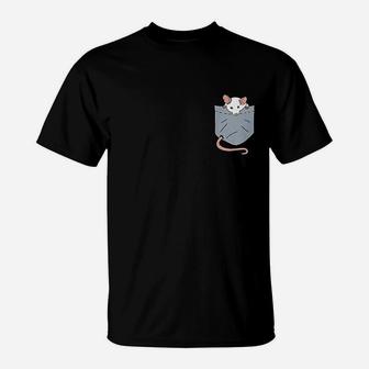Cute Mouse In Pocket Chinese New Year 2020 Rat Lovers T-Shirt - Seseable