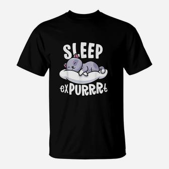 Cute Sleep Cat Nap Queen Sleep T-Shirt - Seseable
