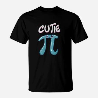 Cutie Pi Funny Nerd Gift For Math Geeks Pi Day Design T-Shirt - Seseable