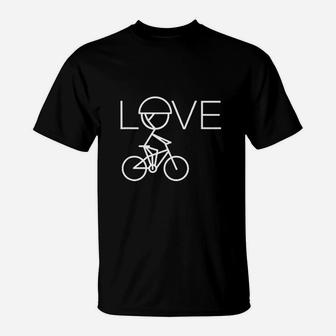 Cyclist Gifts For Women Girls Bike Lover Themed Gift Bicycle T-Shirt - Seseable