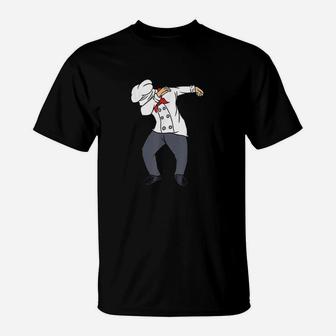 Dabbing Chef Funny Chief Cook Profession Gift T-Shirt - Seseable