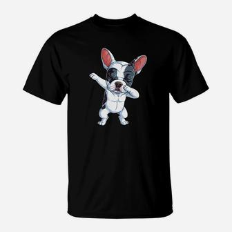 Dabbing French Bulldog Kids Boys Dog Lover Dab Gift T-Shirt - Seseable