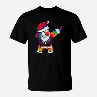Dabbing Santa Tie Dye | Funny Christmas Tye Dye Dab T-Shirt | Seseable UK