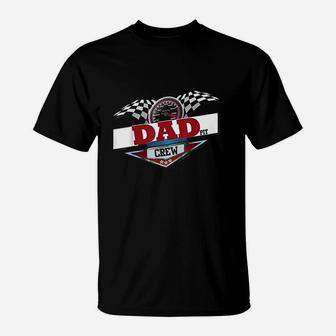 Dad Pit Crew For Car Racing Party Matching Costume T-Shirt - Seseable