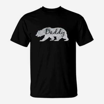 Daddy Bear Vintage Grandfather Dad Gift Father's Day T-shirt T-Shirt - Seseable