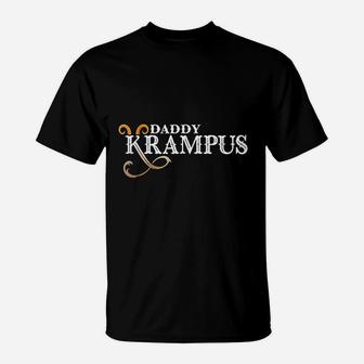 Daddy Krampus, best christmas gifts for dad T-Shirt - Seseable
