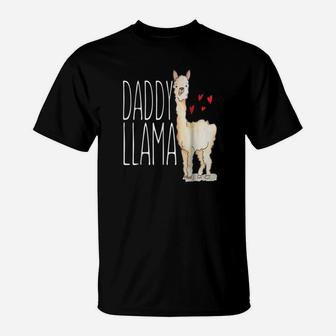 Daddy Llama, dad birthday gifts T-Shirt - Seseable