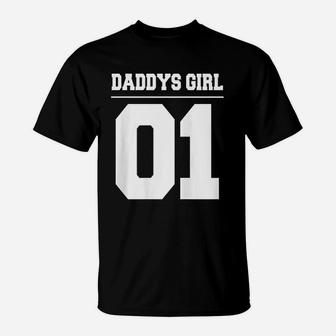 Daddys Girl 01 Fathers Day Gift Idea Daddy Daughter Matching T-Shirt - Seseable