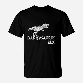 Daddysaurus Rex Funny Cute Dinosaur T-Shirt - Seseable