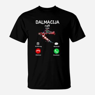 Dalmatiner Hund T-Shirt, Humorvolles Design mit Symbolen - Seseable