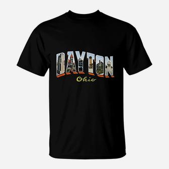 Dayton Ohio Oh Usa Vintage Retro Souvenir T-Shirt - Seseable