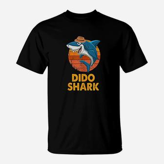 Dido Shark Funny Vintage Papa Grandpa Fathers Day Gifts T-Shirt - Seseable